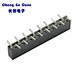 Customization Single row dislocation SMT 2.54mm pitch PCB Connector 1*16P Round Hole Machined Female